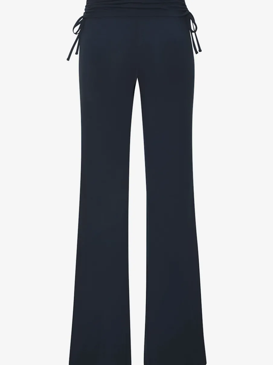 Legging avec jambes évasées et ceinture à revers