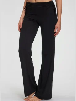 Legging avec jambes évasées et ceinture à revers