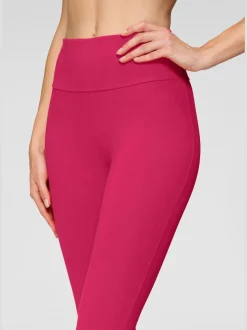 Legging confortable avec large bord-côte en coton et élasthanne