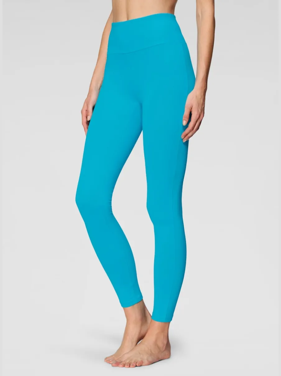 Legging confortable avec large bord-côte en coton et élasthanne