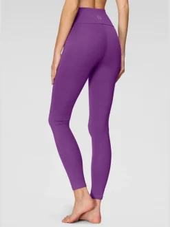 Legging confortable avec large bord-côte en coton et élasthanne