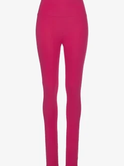 Legging confortable avec large bord-côte en coton et élasthanne