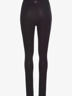 Legging confortable avec large bord-côte en coton et élasthanne