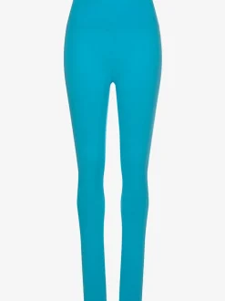 Legging confortable avec large bord-côte en coton et élasthanne