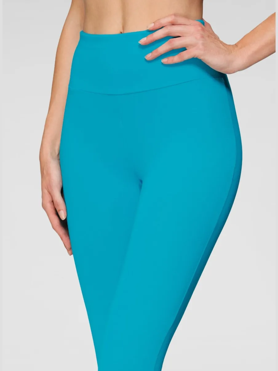 Legging confortable avec large bord-côte en coton et élasthanne