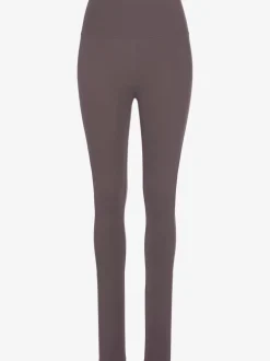 Legging confortable avec large bord-côte en coton et élasthanne