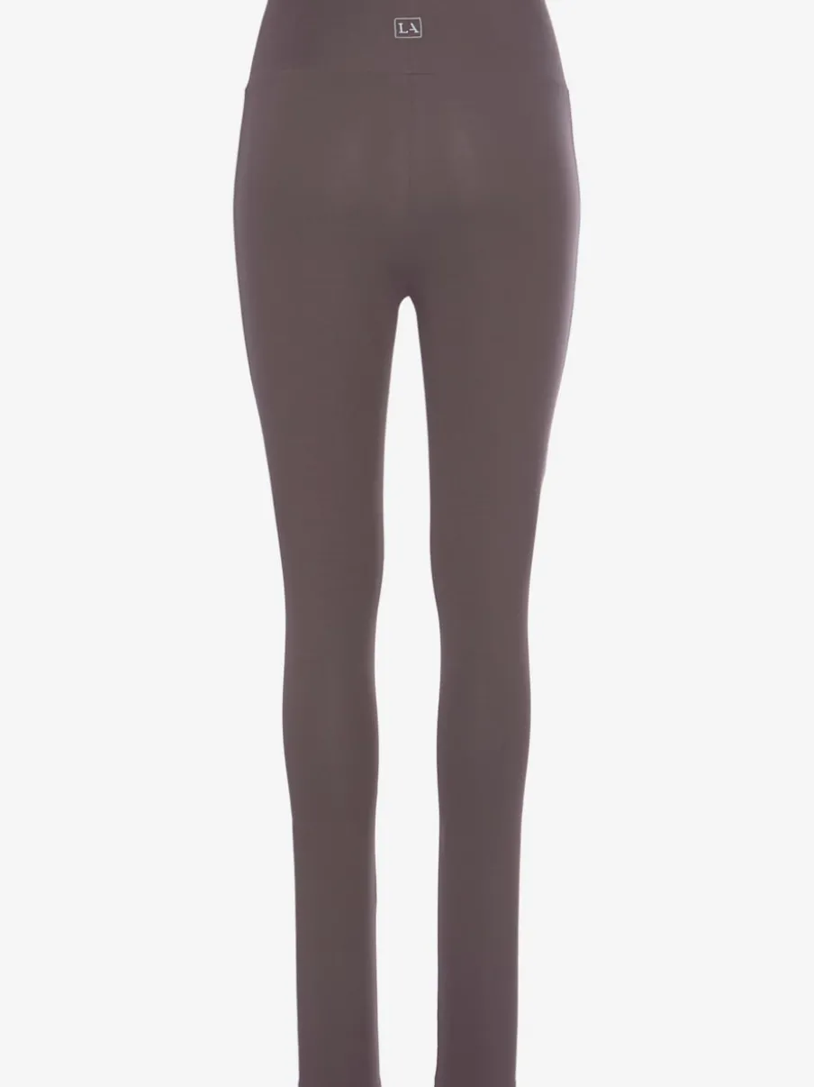 Legging confortable avec large bord-côte en coton et élasthanne