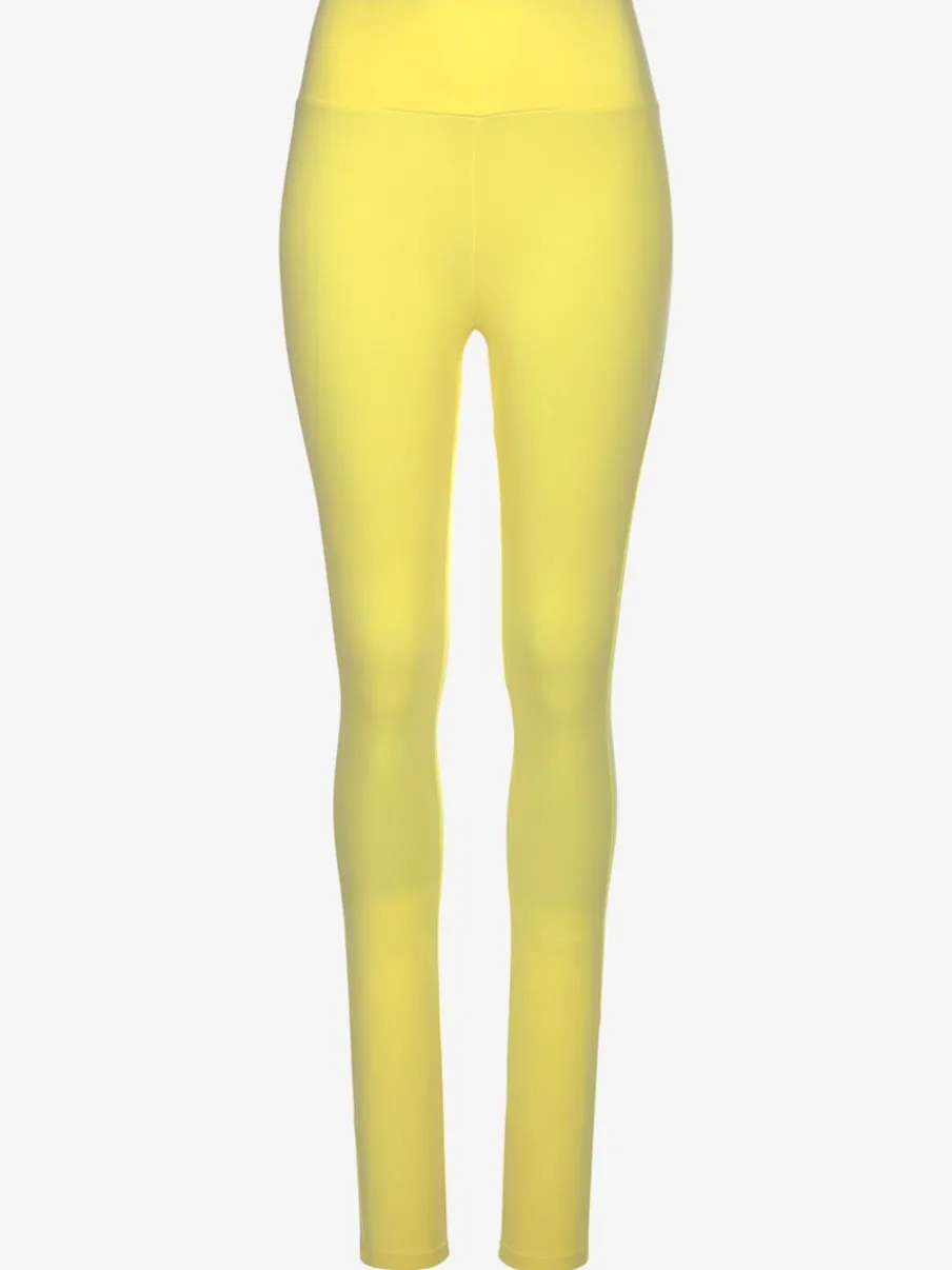 Legging confortable avec large bord-côte en coton et élasthanne