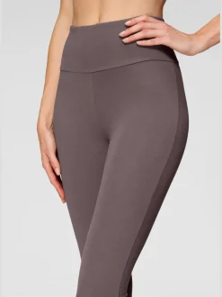 Legging confortable avec large bord-côte en coton et élasthanne