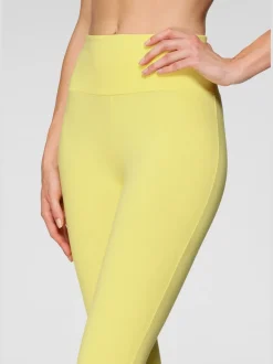 Legging confortable avec large bord-côte en coton et élasthanne