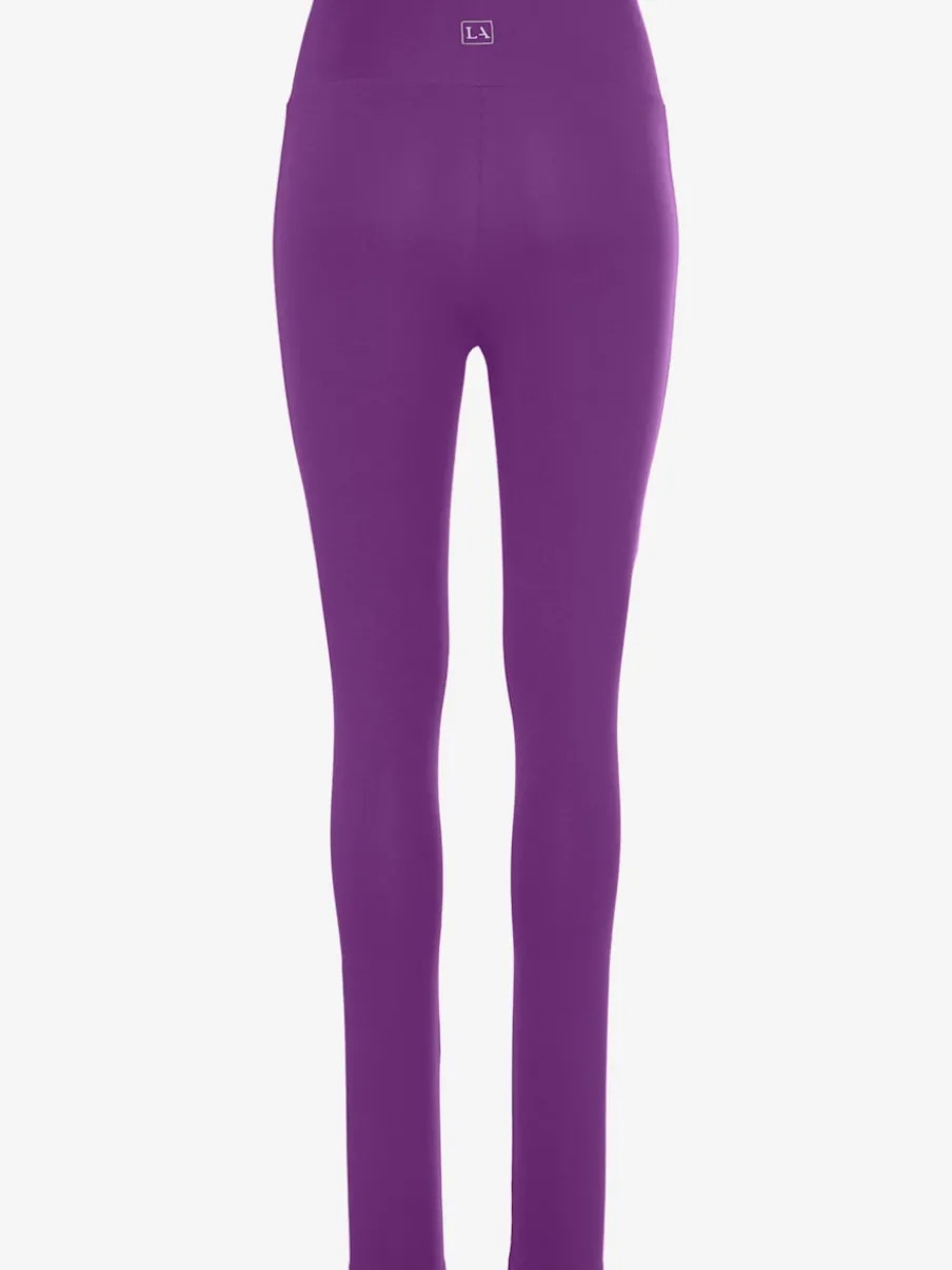 Legging confortable avec large bord-côte en coton et élasthanne