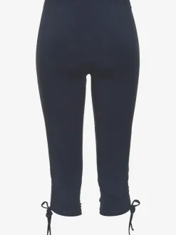 Legging corsaire ajusté avec ceinture élastique et coulisses latérales