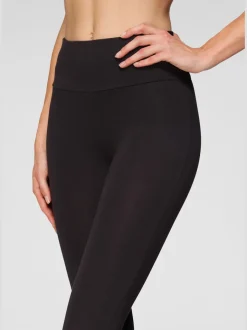 Legging corsaire avec bords-côtes et coupe élasticisée