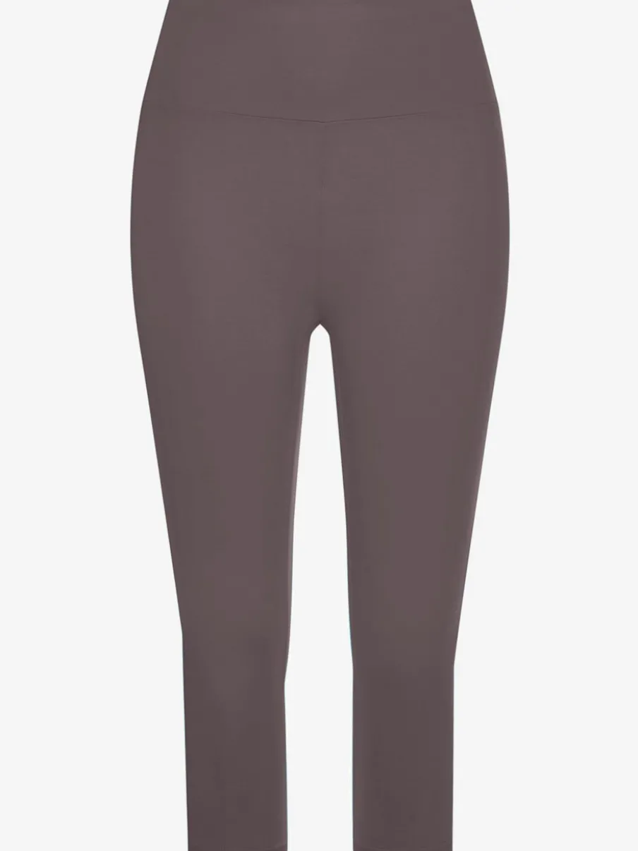 Legging corsaire avec bords-côtes et coupe élasticisée