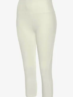 Legging corsaire en matière élastique avec large confortbund