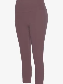 Legging corsaire en matière élastique avec large confortbund