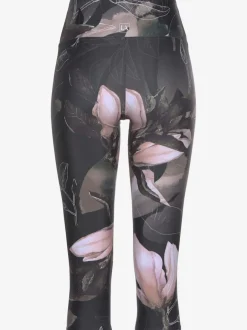 Legging corsaire imprimé avec large ceinture élastique