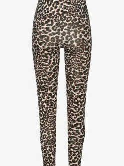 Legging de sport en motif léopard à taille haute et extensible