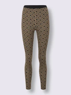 Legging en modal à motif géométrique avec taille élastiquée