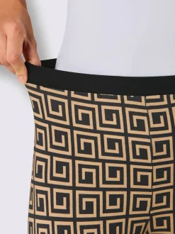 Legging en modal à motif géométrique avec taille élastiquée