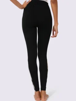 Leggings avec empiècement marbré en jersey souple extensible