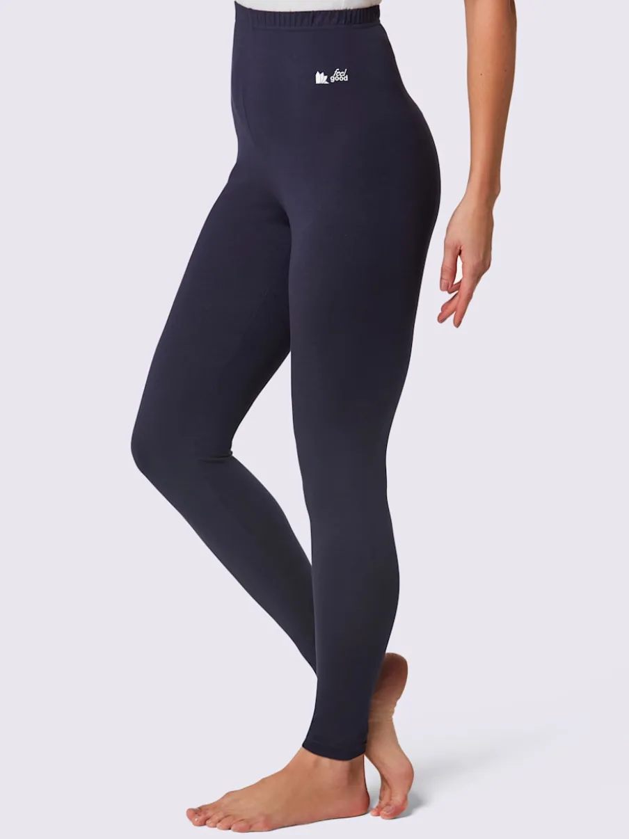 Leggings à ceinture élastique en jersey fin confortables