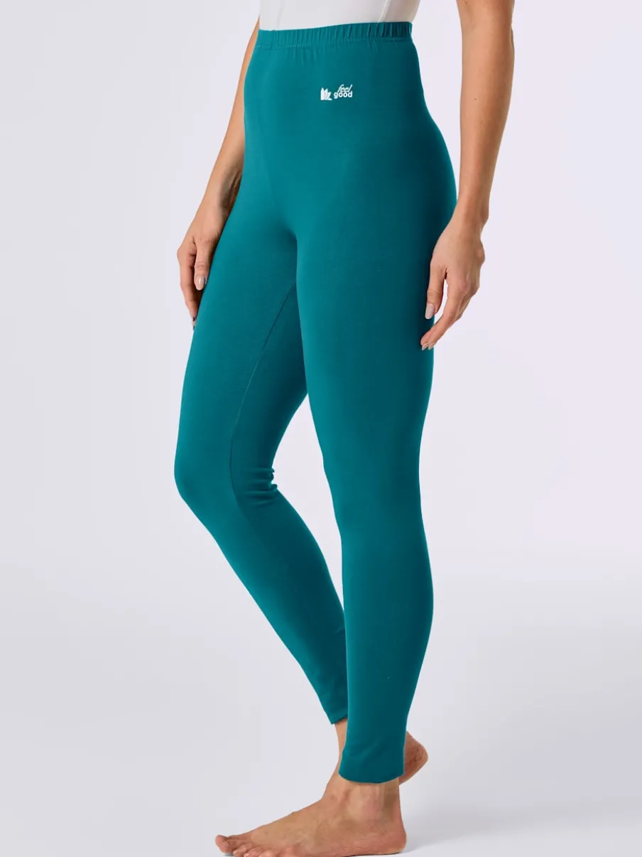 Leggings à ceinture élastique en jersey fin confortables