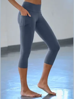 Leggings confortables avec large ruban et poches pratiques