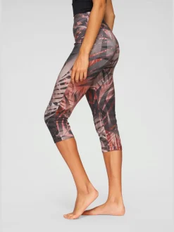 Leggings corsaires avec imprimé et large ceinture confortable