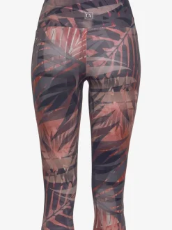 Leggings corsaires avec imprimé et large ceinture confortable