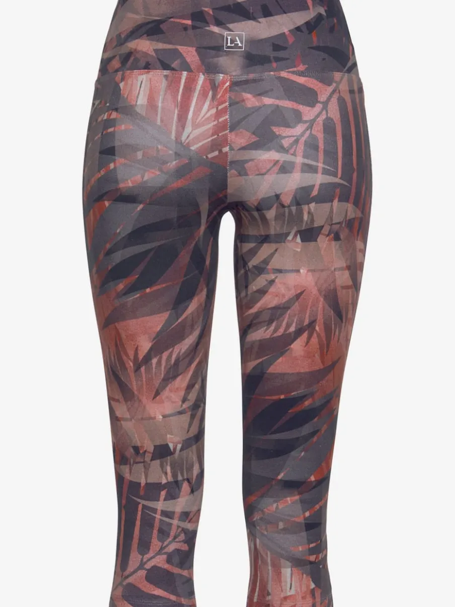 Leggings corsaires avec imprimé et large ceinture confortable
