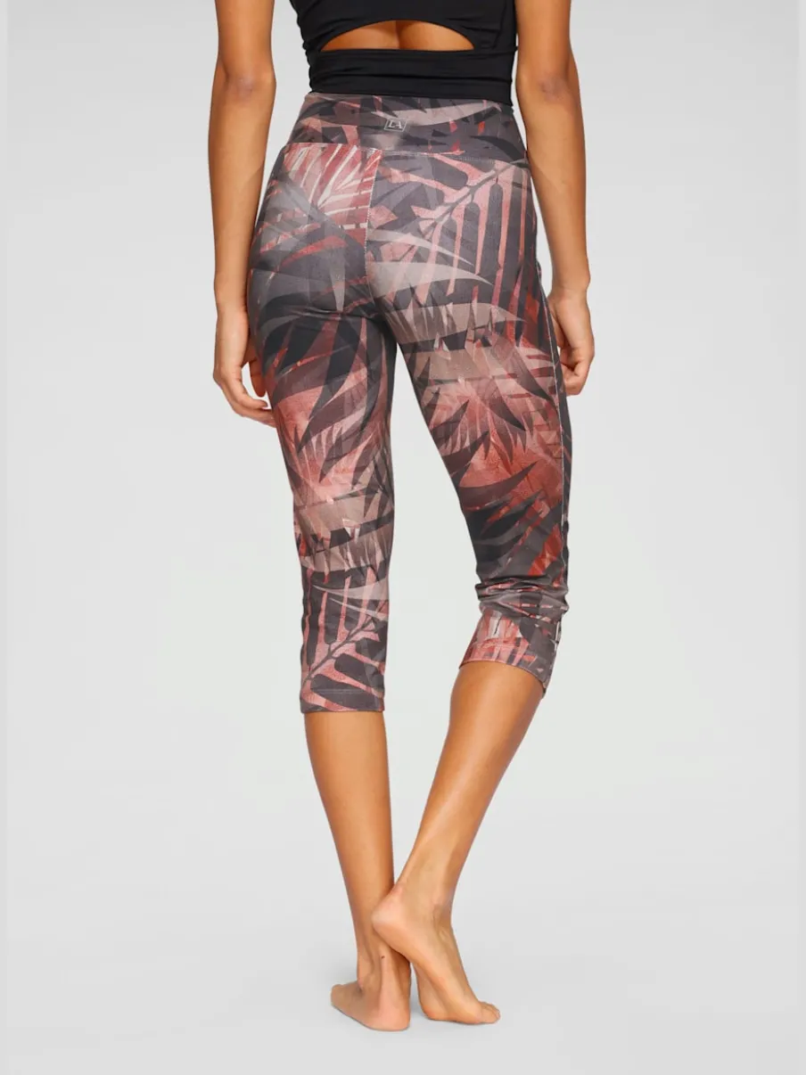 Leggings corsaires avec imprimé et large ceinture confortable