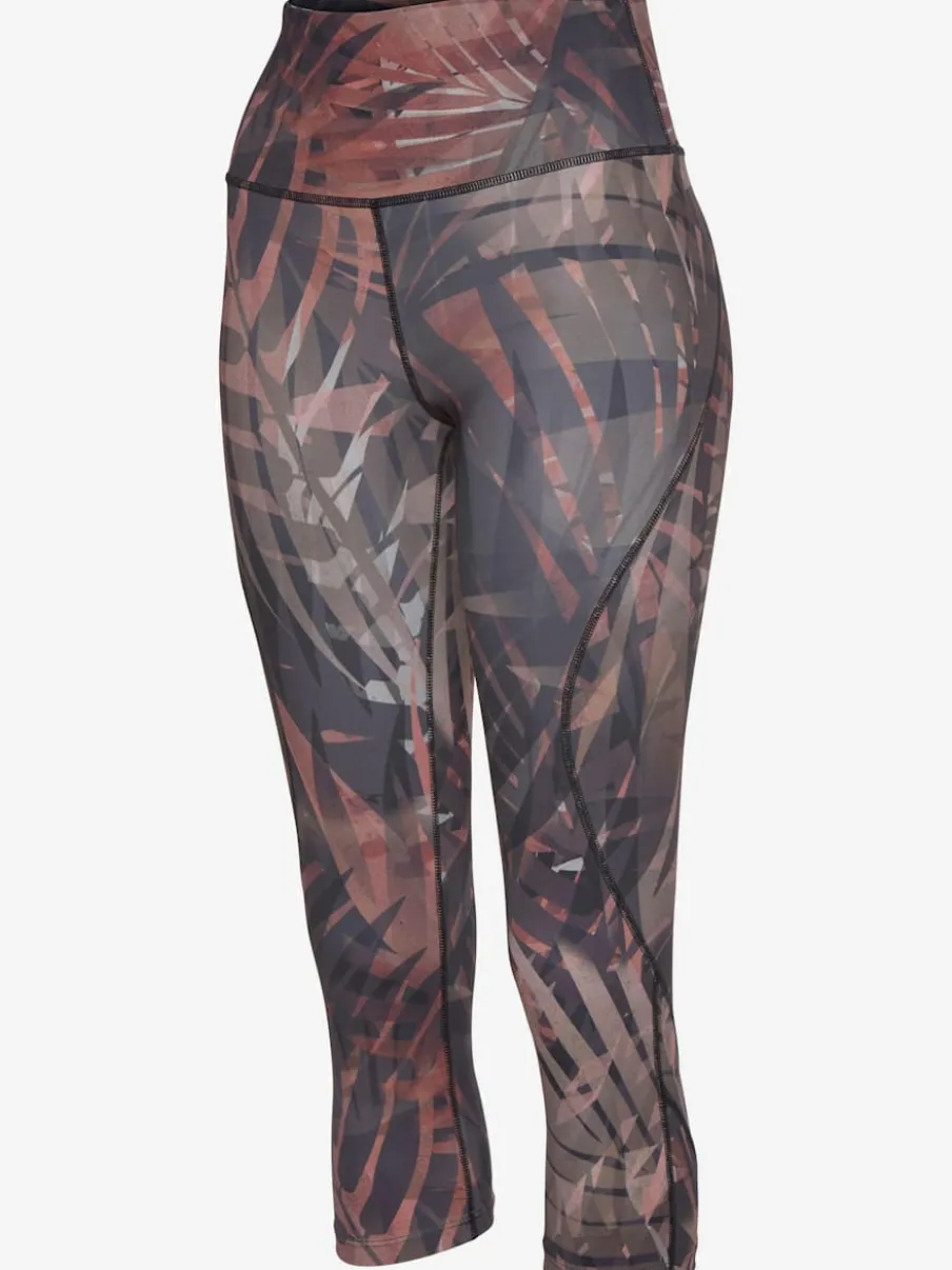 Leggings corsaires avec imprimé et large ceinture confortable