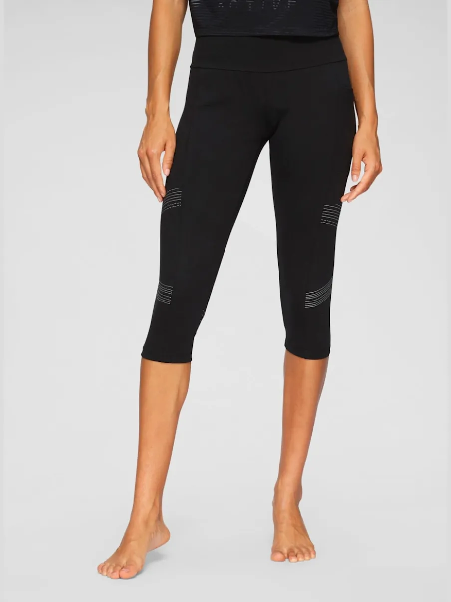 Leggings corsaires avec imprimé réfléchissant et large ceinture