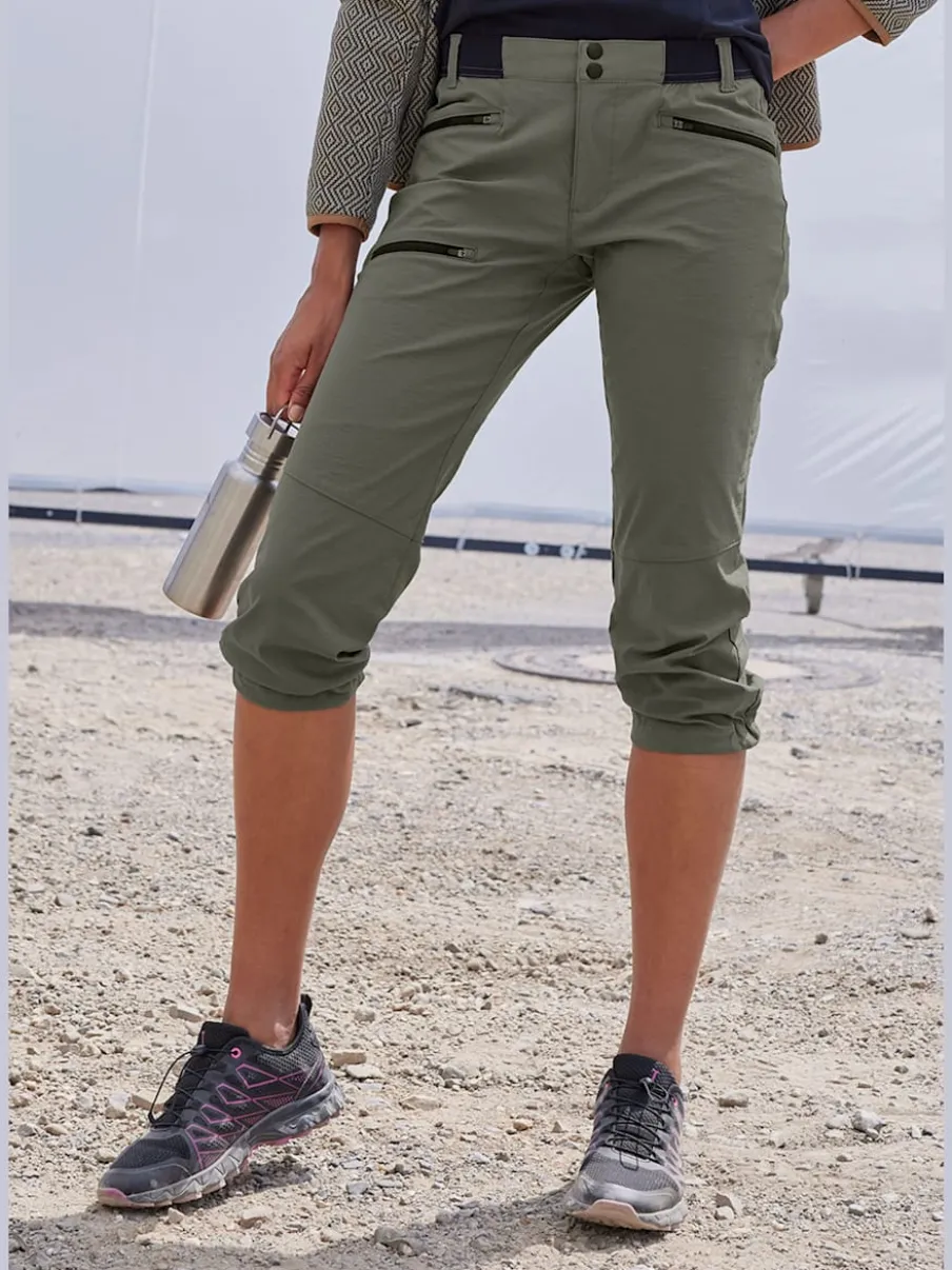 Leggings corsaires confortables avec ceinture élastique et poches
