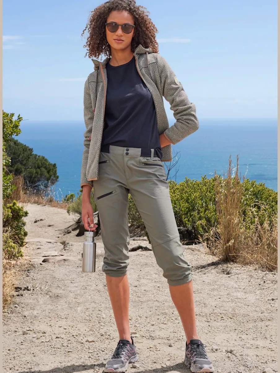 Leggings corsaires confortables avec ceinture élastique et poches