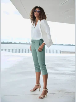 Leggings corsaires doux avec poches et lien à nouer