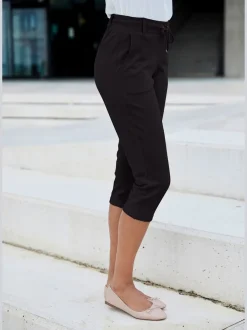 Leggings corsaires doux avec poches et lien à nouer