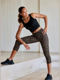 Leggings corsaires en imprimé animal à la mode