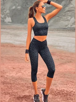Leggings corsaires en imprimé animal à la mode