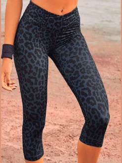 Leggings corsaires en imprimé animal à la mode