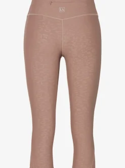 Leggings corsaires à motif léopard avec ceinture en V