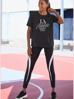 Leggings de sport avec empiècements latéraux et poche arrière
