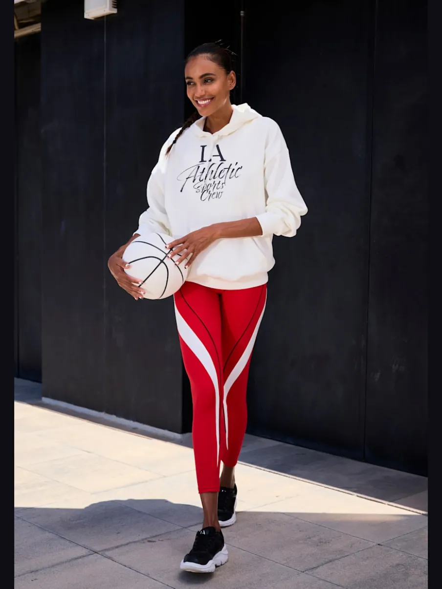 Leggings de sport avec empiècements latéraux et poche arrière