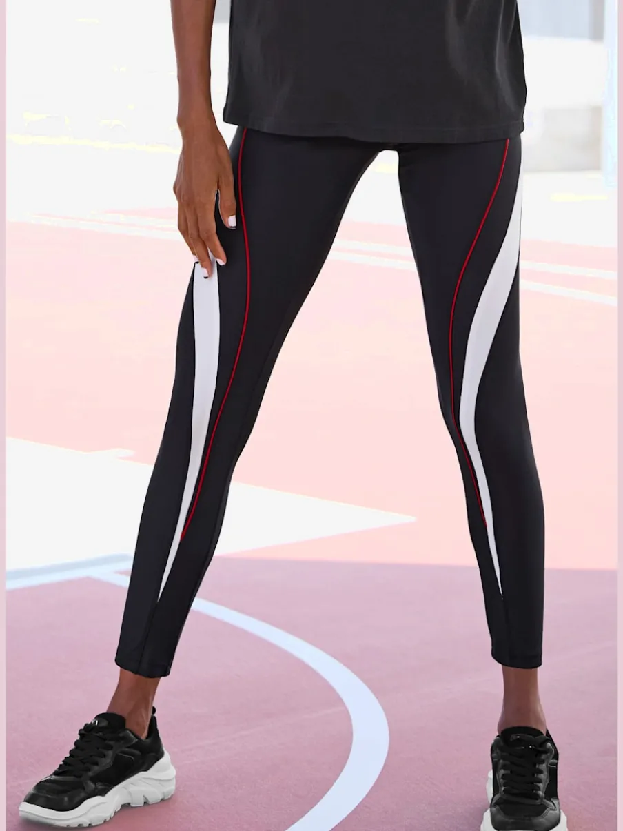 Leggings de sport avec empiècements latéraux et poche arrière