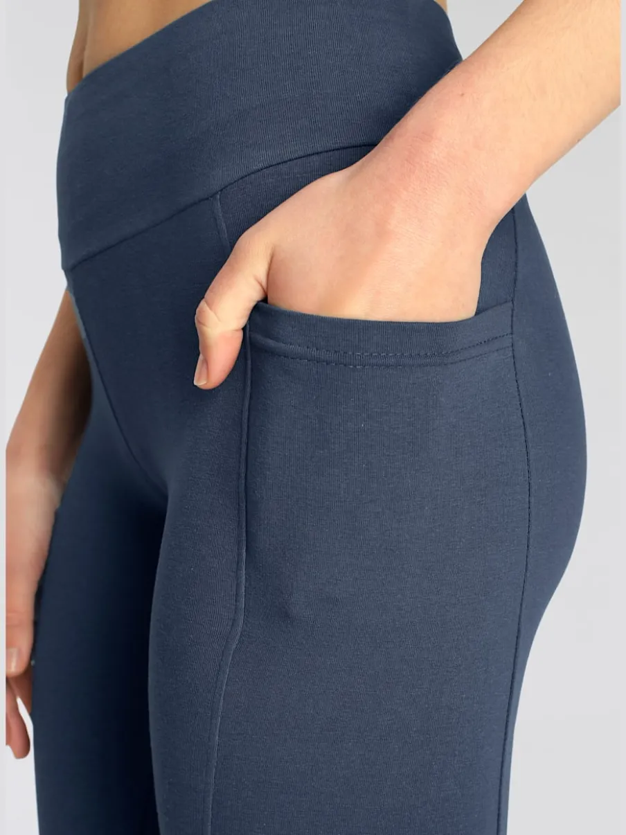 Leggings en coton avec deux poches pratiques élastiques
