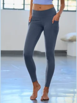 Leggings en coton avec deux poches pratiques élastiques