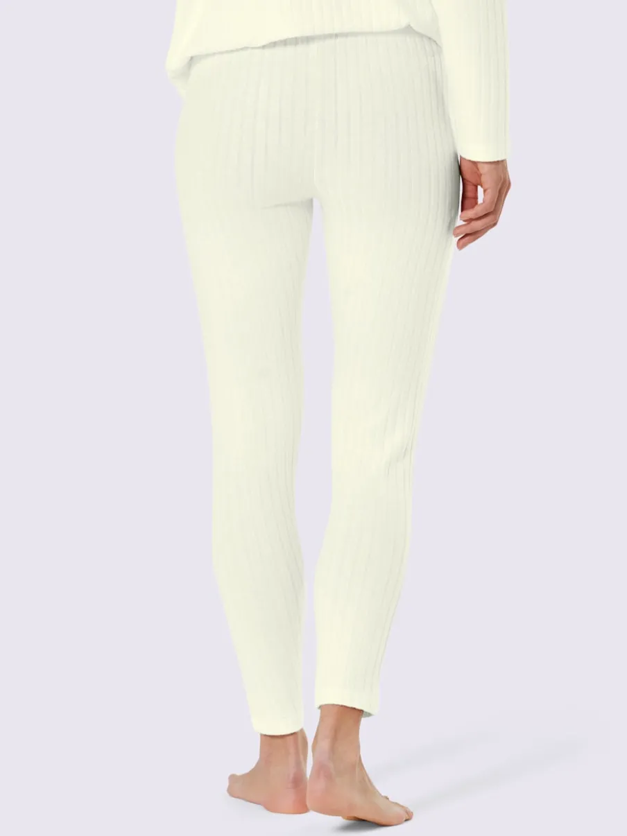 Leggings en modal côtelé avec ceinture élastique douce