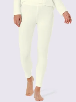 Leggings en modal côtelé avec ceinture élastique douce