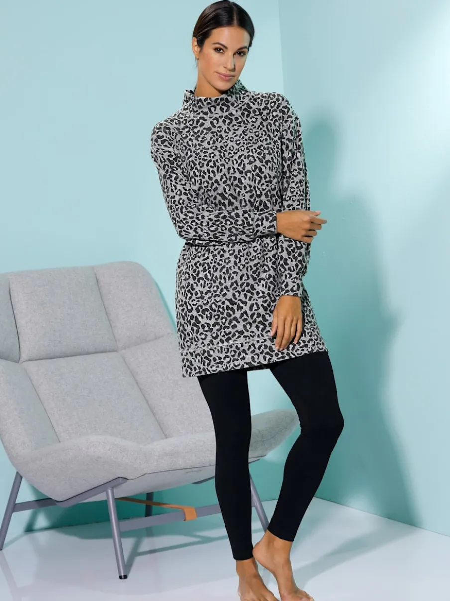 Leggings en modal à motifs géométriques avec ceinture élastique